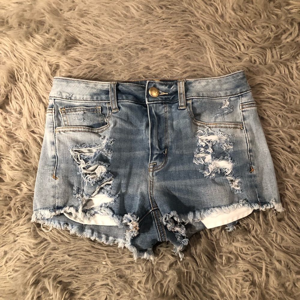American Eagle high-rise shorties
